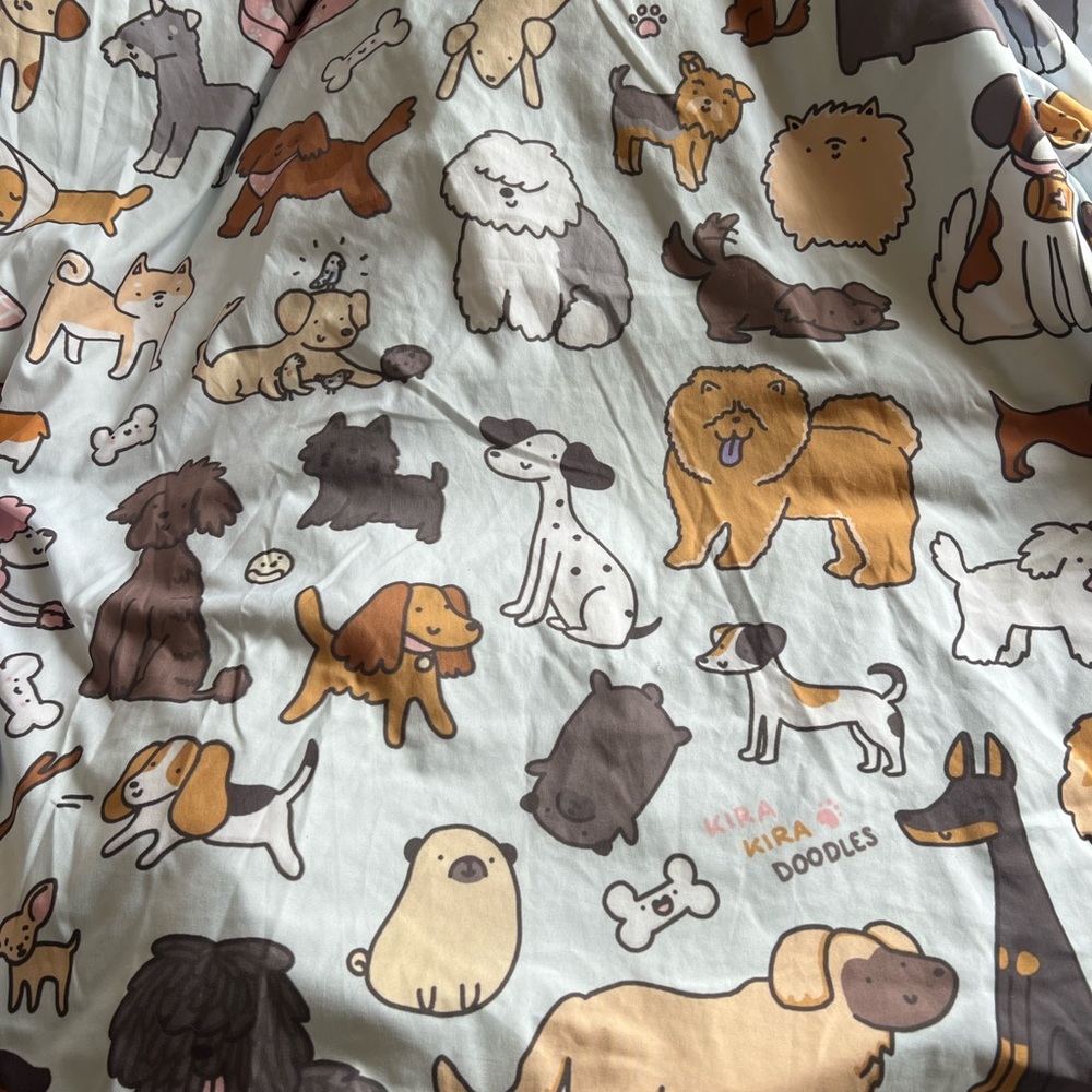 Society6 KiraKira Doggy Doodle full duvet - Picture 3 of 6